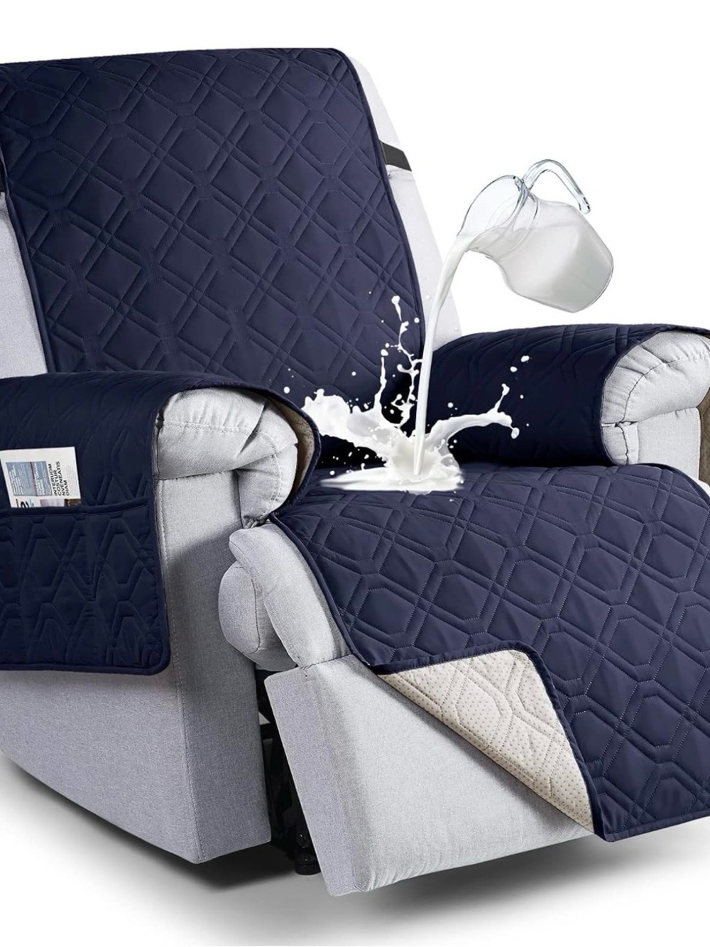 Waterproof Recliner Chair Covers Washable, 28"